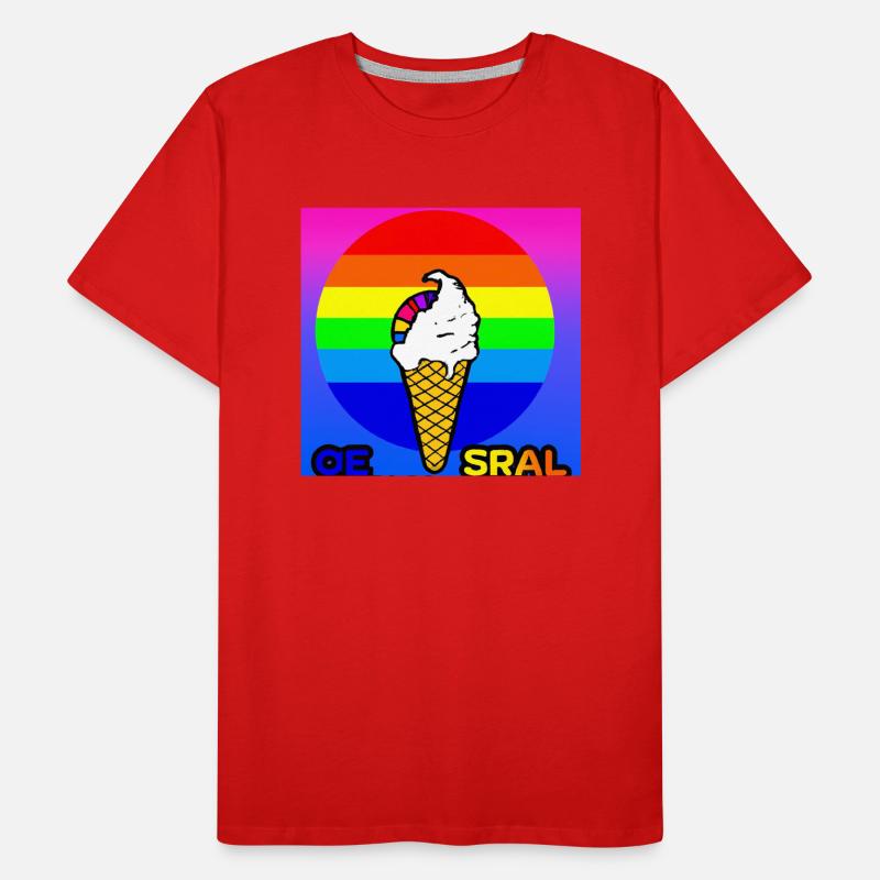 Das bunte Eis Logo Männer Premium Bio T-Shirt