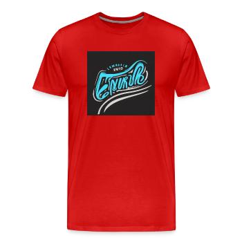 moto - Männer Premium Bio T-Shirt - Rot - Vorne - Damien (186cm)