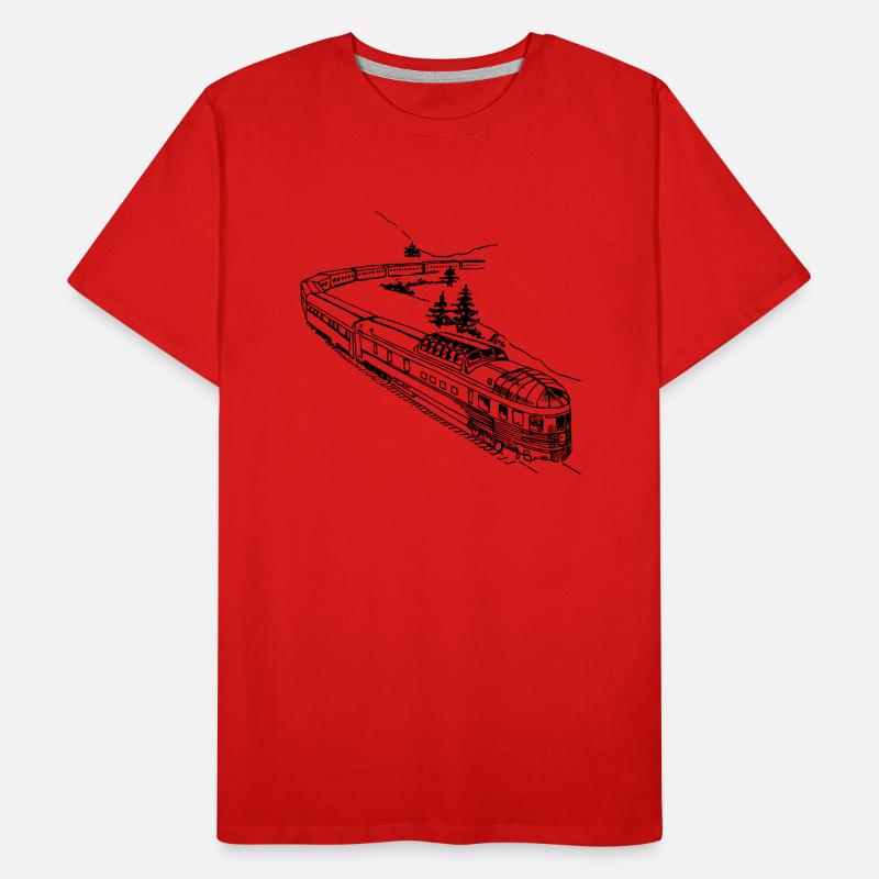 train T-shirt bio Premium Homme