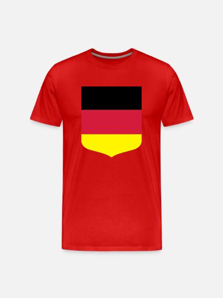 Germany flag - Men's Premium Organic T-Shirt - red