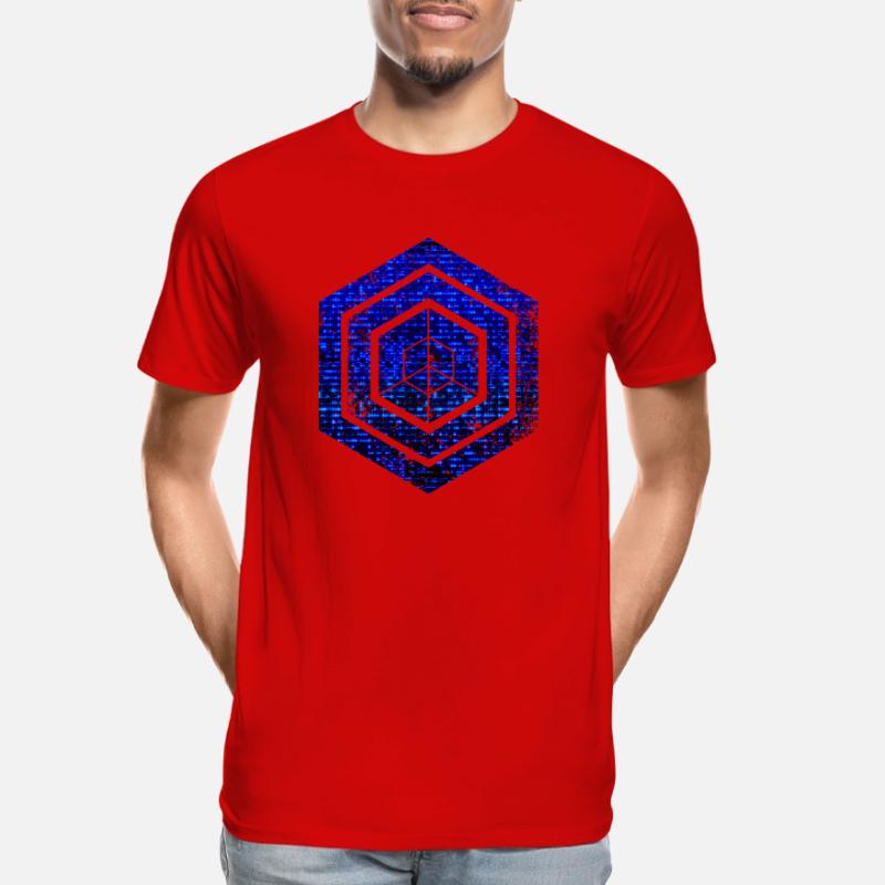 Hexagon-Programmierung Programmierer Codierung geometrisch Männer Premium Bio T-Shirt