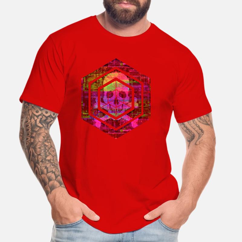 Codage géométrique du programmeur de programmation hexagonale T-shirt bio Premium Homme