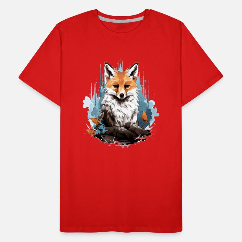 Fuchs Männer Premium Bio T-Shirt