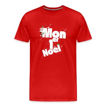 Mon premier Noel - T-shirt bio Premium Homme - rouge - Devant - Damien (186cm)
