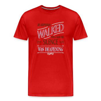 blogger costume editor funny sayings cycling book - Men's Premium Organic T-Shirt - red - Front - Damien (186cm)