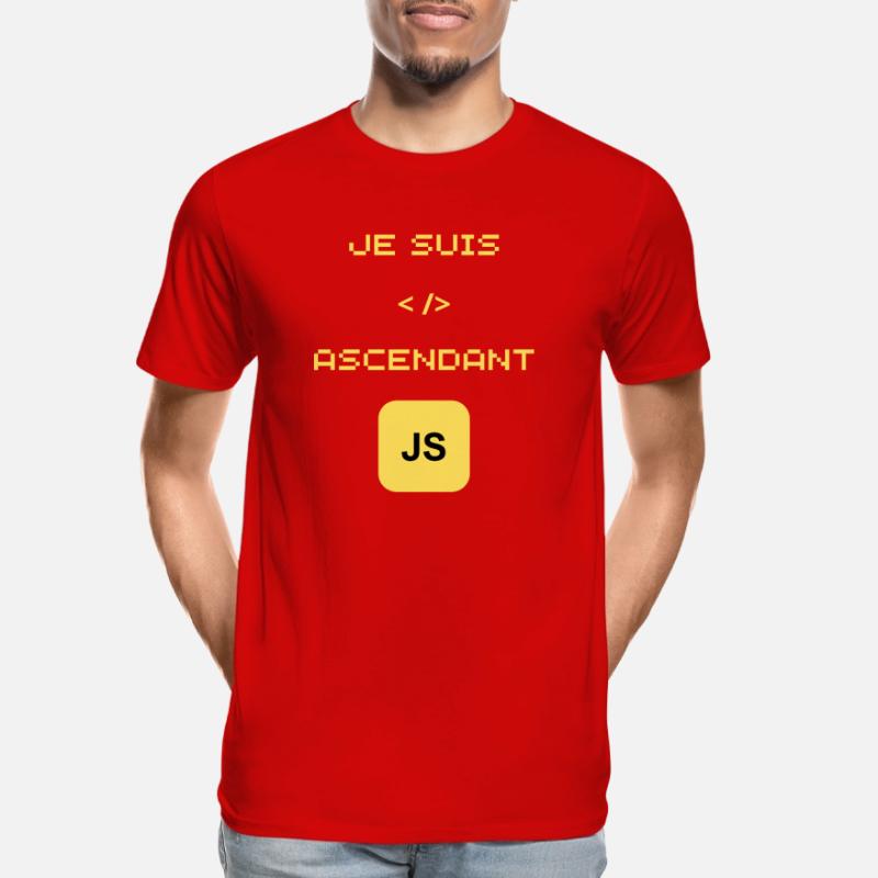 gift for JavaScript JS developer Men's Premium Organic T-Shirt