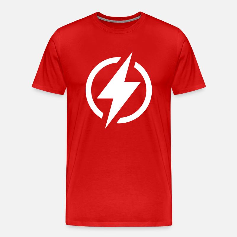 Blitz - Männer Premium Bio T-Shirt - Rot