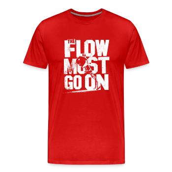 L’amour du hockey – Le flux continue - T-shirt bio Premium Homme - rouge - Devant - Damien (186cm)