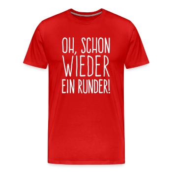 Runder Geburtstag Farbwechsel - Männer Premium Bio T-Shirt - Rot - Vorne - Damien (186cm)