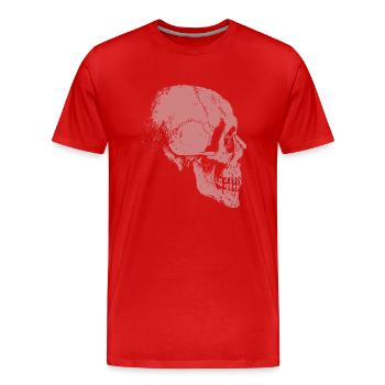 skeleton - Men's Premium Organic T-Shirt - red - Front - Damien (186cm)