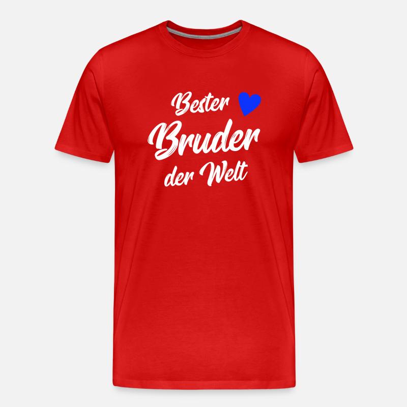 bester bruder - Männer Premium Bio T-Shirt - Rot