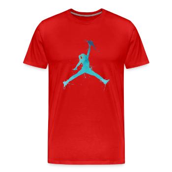Volley-ball Beach Volley cadeau - T-shirt bio Premium Homme - rouge - Devant - Damien (186cm)