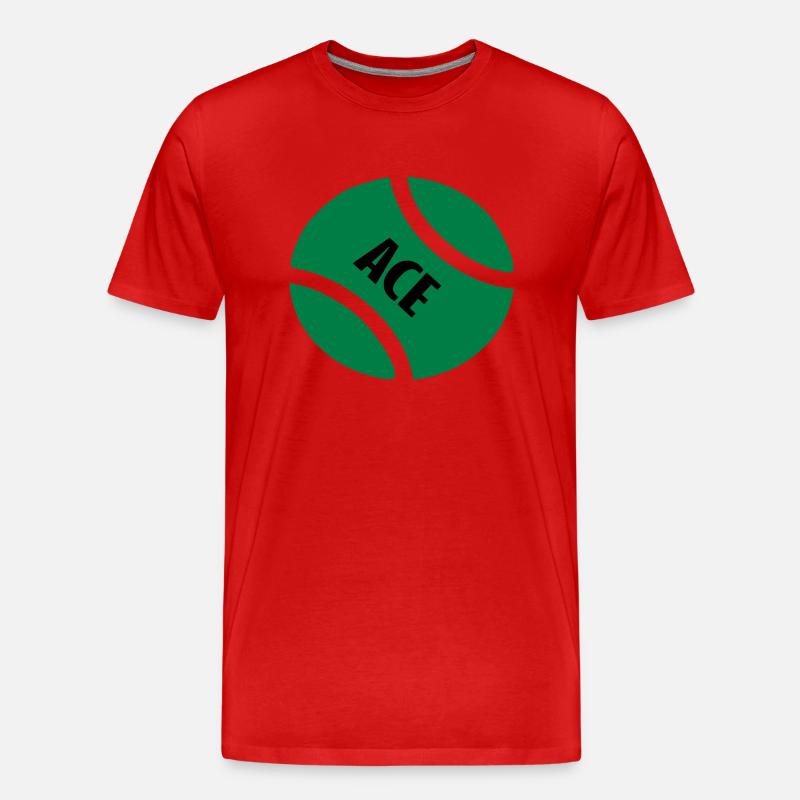 ace tb - Männer Premium Bio T-Shirt - Rot
