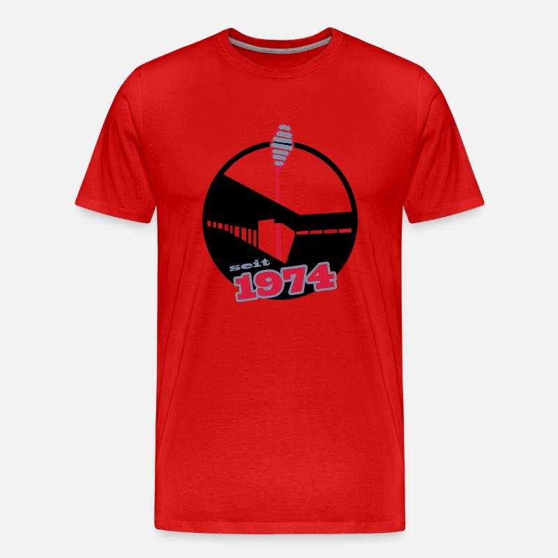 Seit 1974 - Männer Premium Bio T-Shirt - Rot