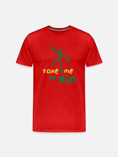 dance_rio - Men's Premium Organic T-Shirt - red