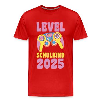 Kita Farewell First Grade School Enrollment 2025 - Men's Premium Organic T-Shirt - red - Front - Damien (186cm)
