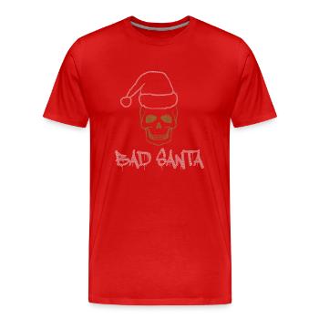 Bad Santa - Männer Premium Bio T-Shirt - Rot - Vorne - Damien (186cm)