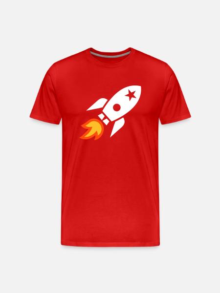 Fusée - T-shirt bio Premium Homme - rouge