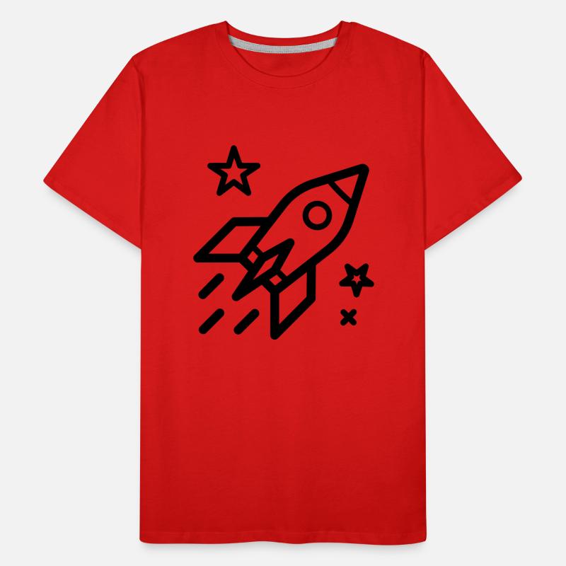 fusée T-shirt bio Premium Homme