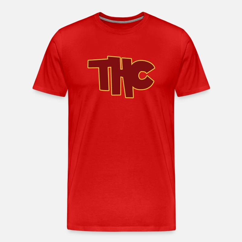 THC - Männer Premium Bio T-Shirt - Rot