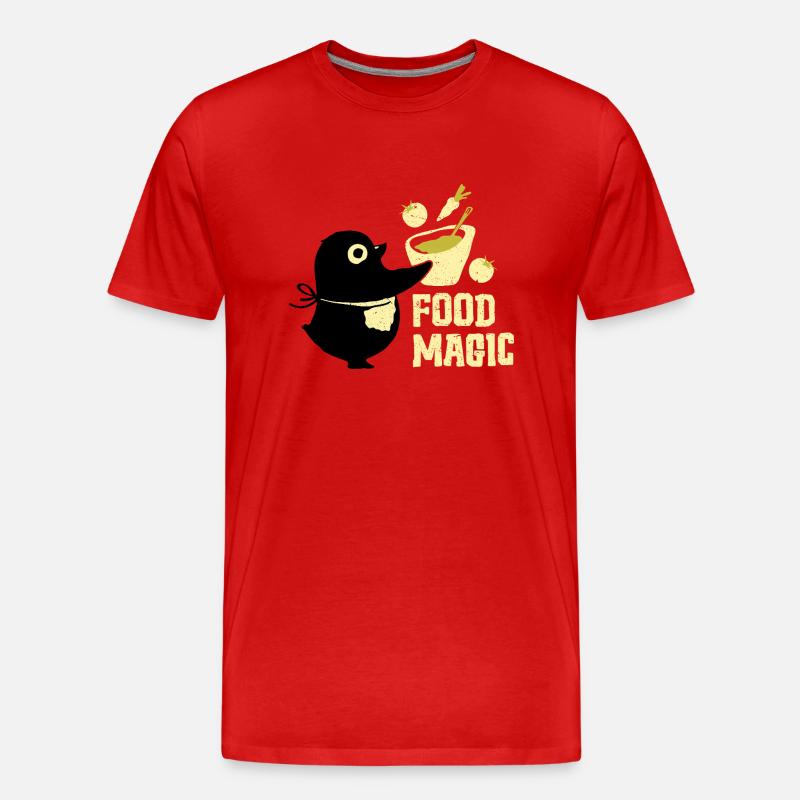 Vogel und nahrung - Männer Premium Bio T-Shirt - Rot