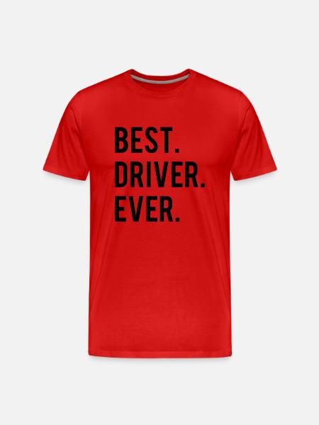 Best Driver Ever - T-shirt bio Premium Homme - rouge