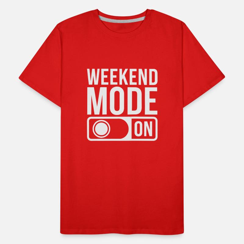 Weekend Mode On Men's Premium Organic T-Shirt