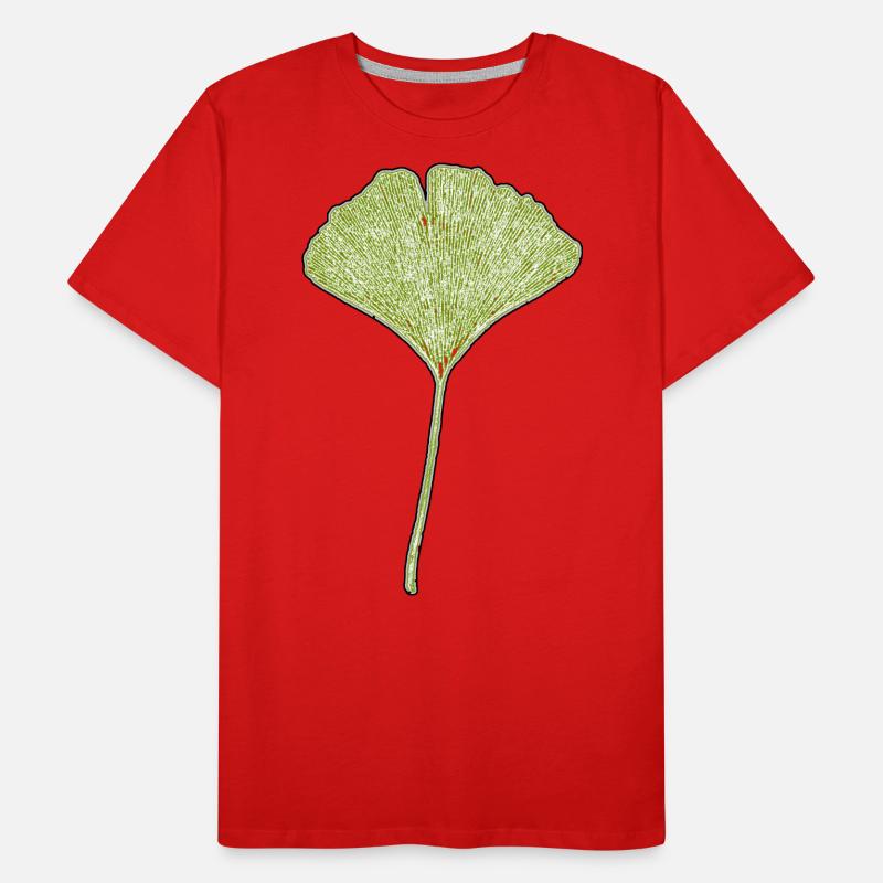 Gingko Leaf Men's Premium Organic T-Shirt