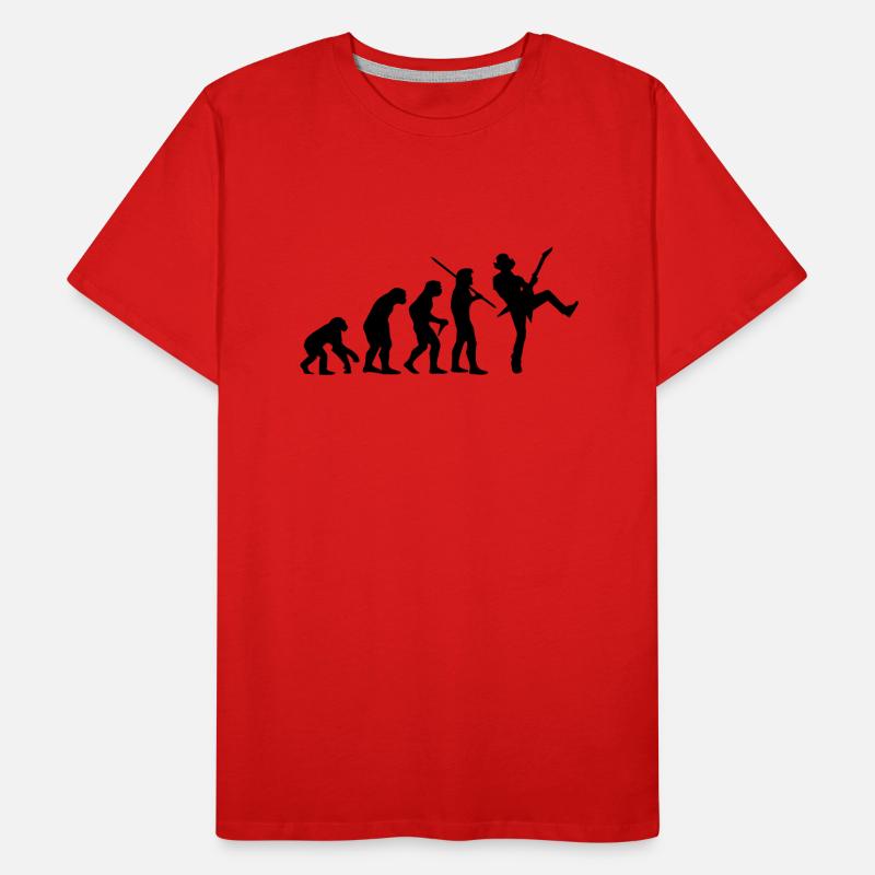 Evolution Cowboy Rocker Männer Premium Bio T-Shirt