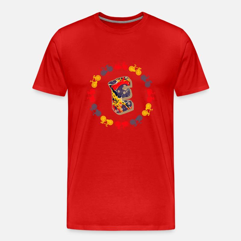 fahrrad e 202 e - Männer Premium Bio T-Shirt - Rot