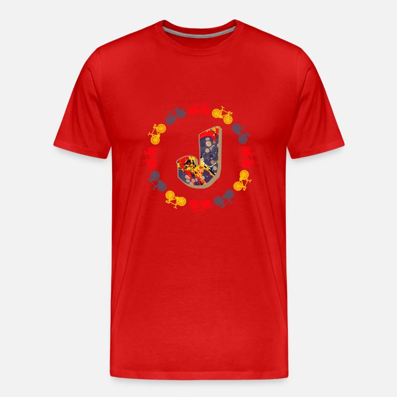 fahrrad e 202 j - Männer Premium Bio T-Shirt - Rot
