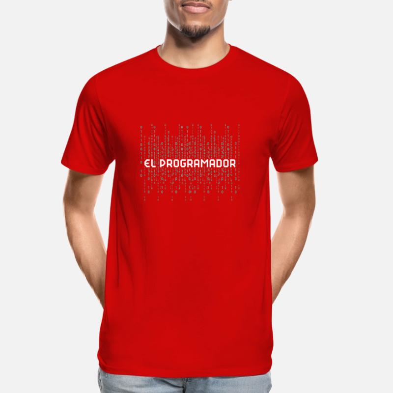 Programmierer Programmierung Informatik Computer Männer Premium Bio T-Shirt