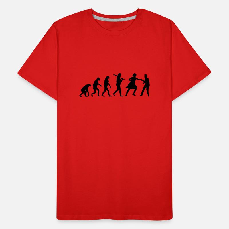 Lindy Hop Evolution Männer Premium Bio T-Shirt