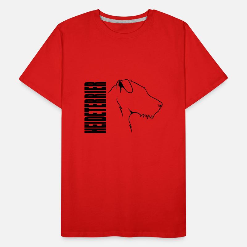 Heideterrier Profil Hunde Jagdhunde Wilsigns Männer Premium Bio T-Shirt