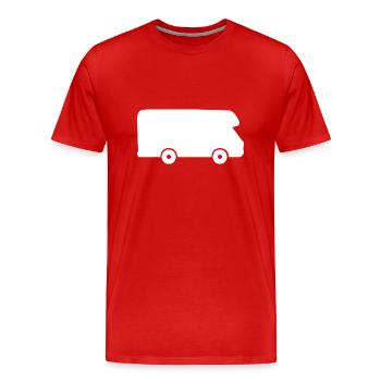 Autocollant de vacances en camping-car autocollant Camper Travel - T-shirt bio Premium Homme - rouge - Devant - Damien (186cm)