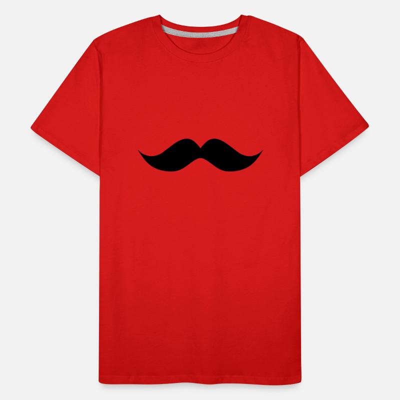 moustache ondulée T-shirt bio Premium Homme