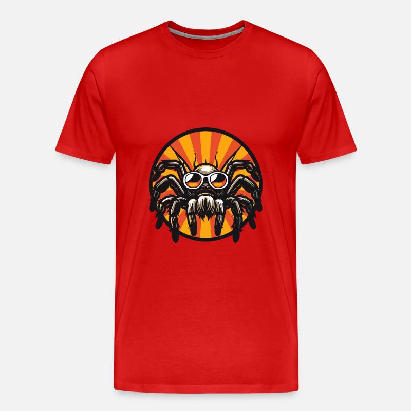 Tarantula Comic Cool Sommer - Männer Premium Bio T-Shirt - Rot