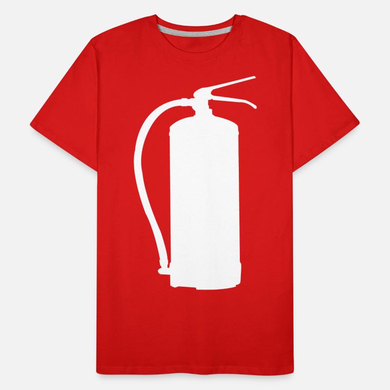 Fire extinguisher design - Safety First in style Men's Premium Organic T-Shirt