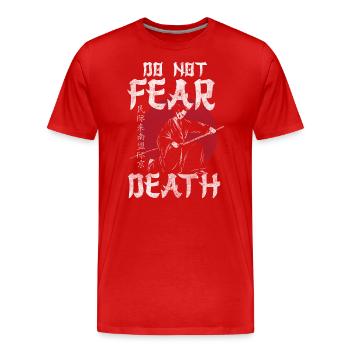 Épée de samouraï Courage Ronin - T-shirt bio Premium Homme - rouge - Devant - Damien (186cm)