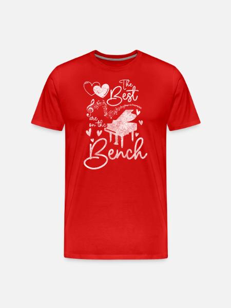 Piano Composing Melody Orchestra - Men's Premium Organic T-Shirt - red