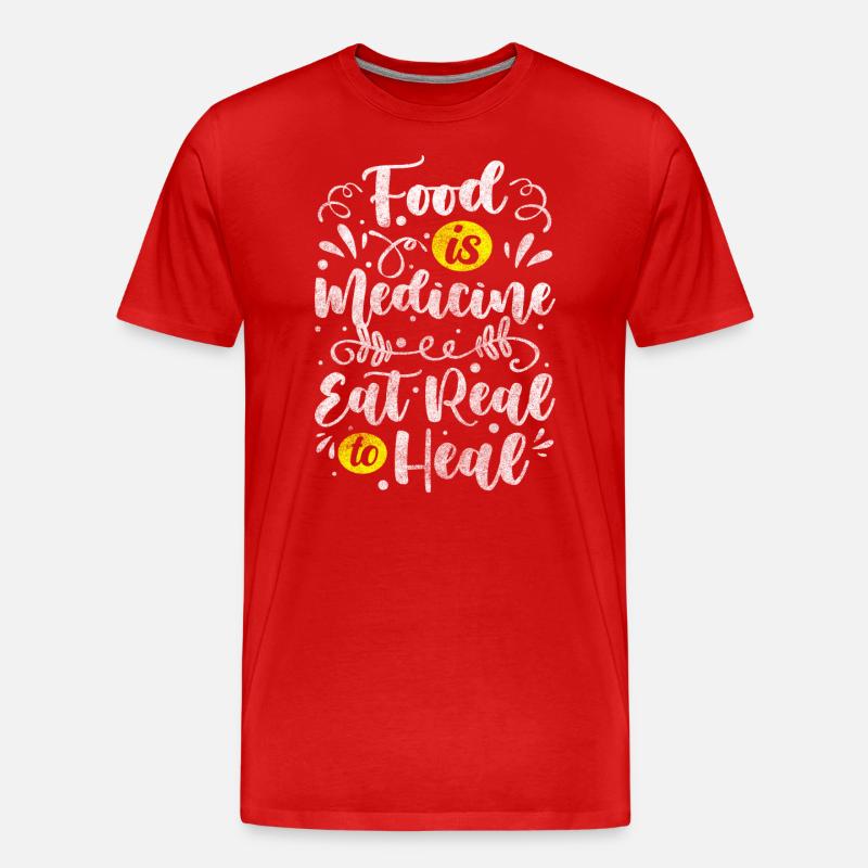 Berater Berufung Essgewohnheit Bewusst - Männer Premium Bio T-Shirt - Rot