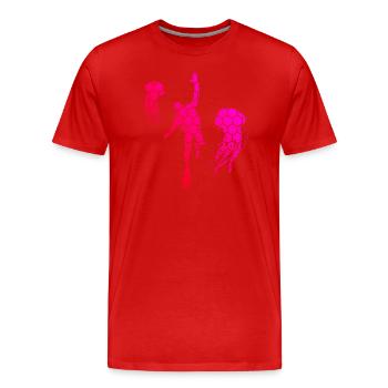 Scuba Divers Diving Scuba Diving Scuba Diver - Men's Premium Organic T-Shirt - red - Front - Damien (186cm)