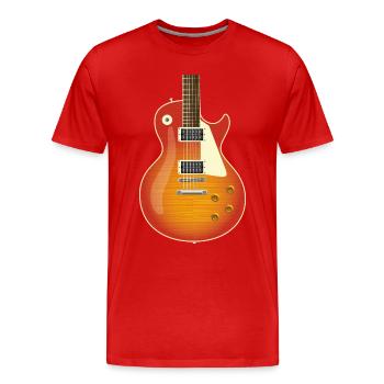 Les Paul - Männer Premium Bio T-Shirt - Rot - Vorne - Damien (186cm)