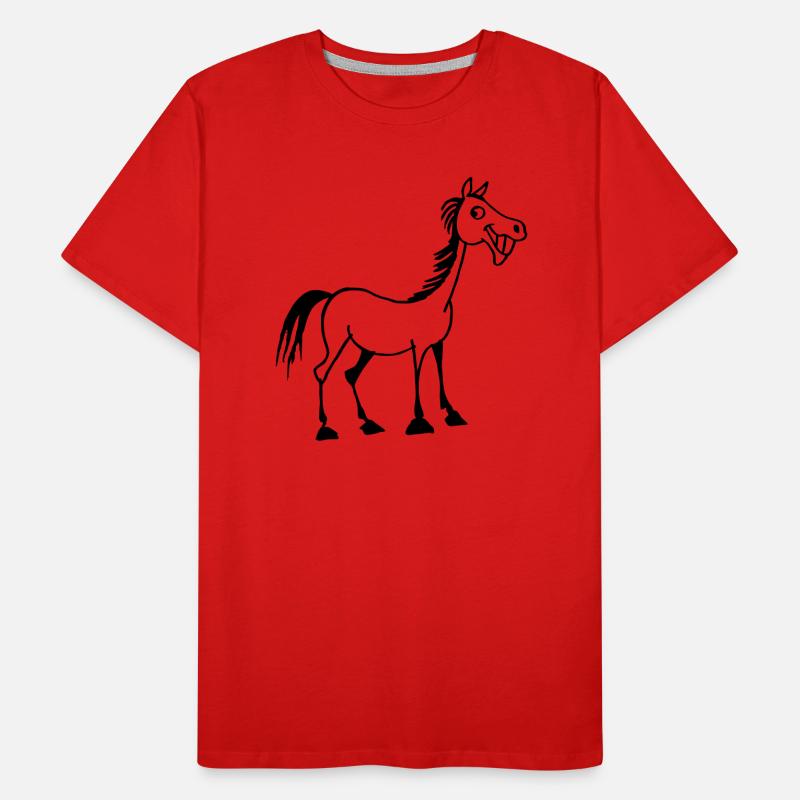 Cheval marrant T-shirt bio Premium Homme