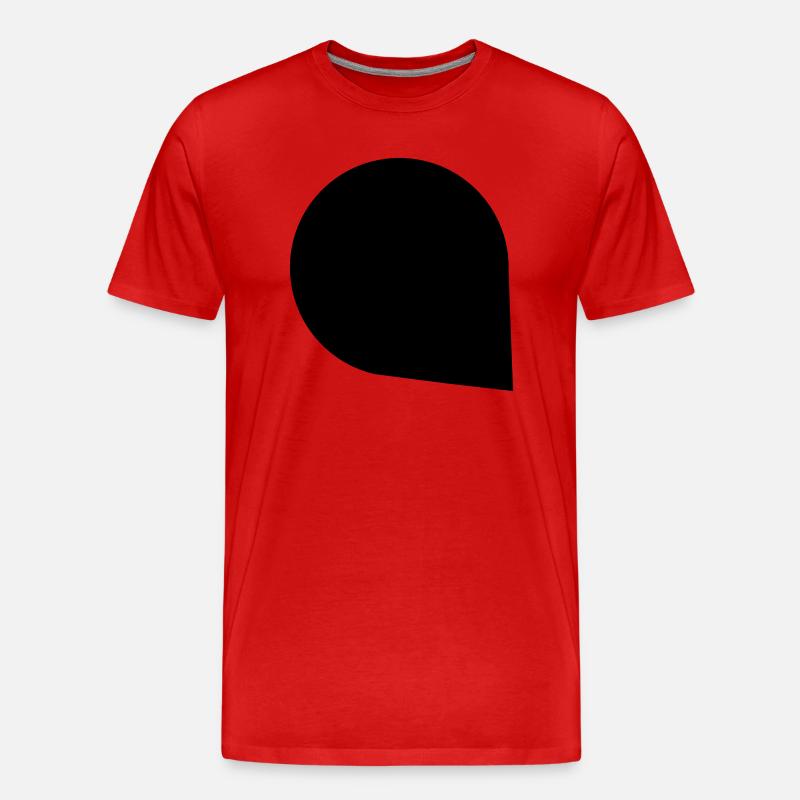 Blase 1c - Männer Premium Bio T-Shirt - Rot