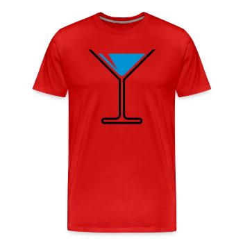 XFrice Time Fun (Skyblue) - Men's Premium Organic T-Shirt - red - Front - Damien (186cm)