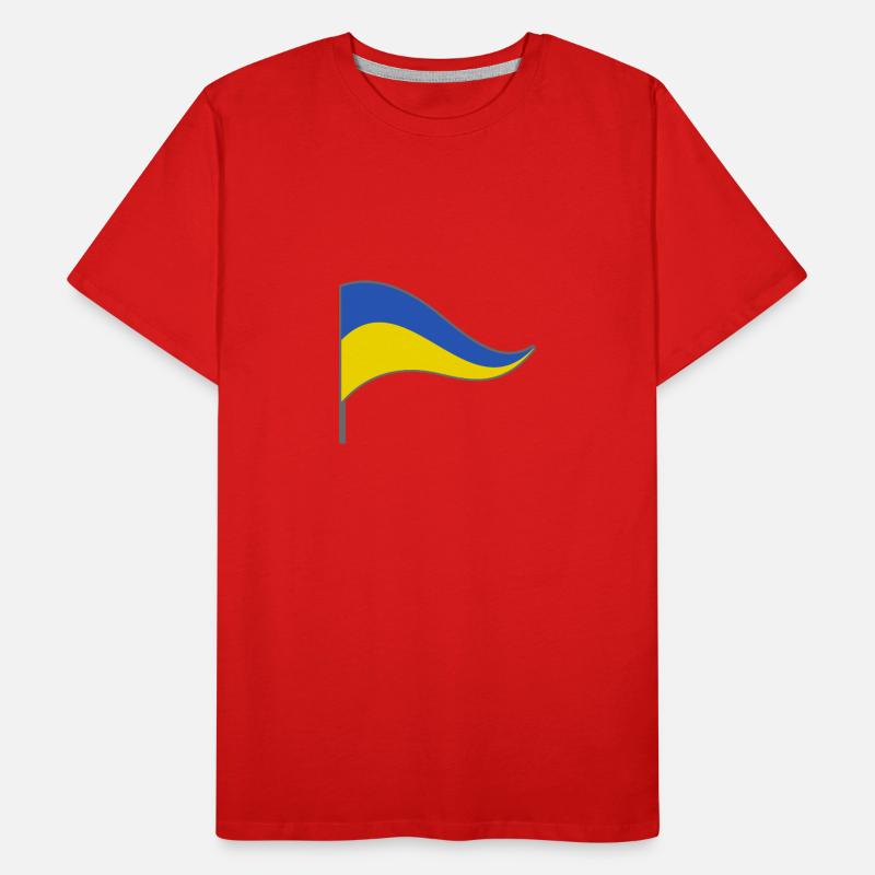 Ukraine. Drapeau drapeaux drapeau pays drapeau T-shirt bio Premium Homme