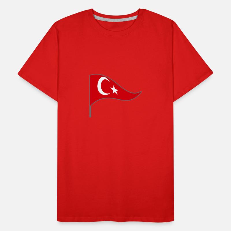 Drapeau. Drapeau. Drapeau du pays. Erdo.Turkey. Turquie. T-shirt bio Premium Homme