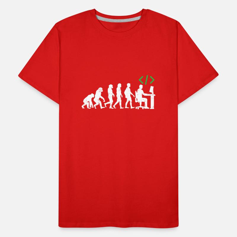 Programmierer Evolution geschenk coder java c++ Männer Premium Bio T-Shirt
