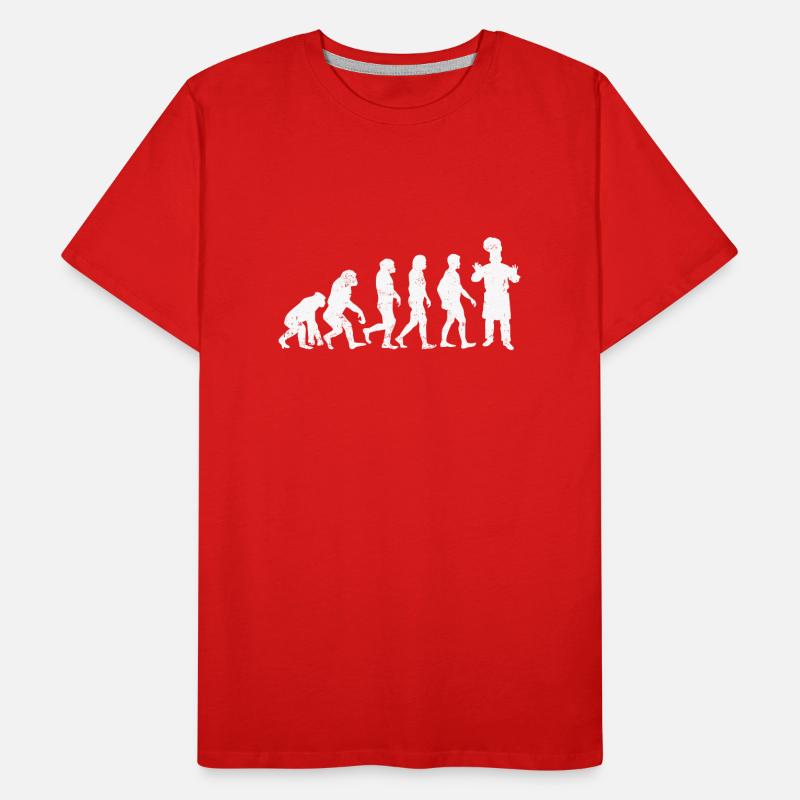 Koch evolution cuisine küche geschenk küchenchef Männer Premium Bio T-Shirt